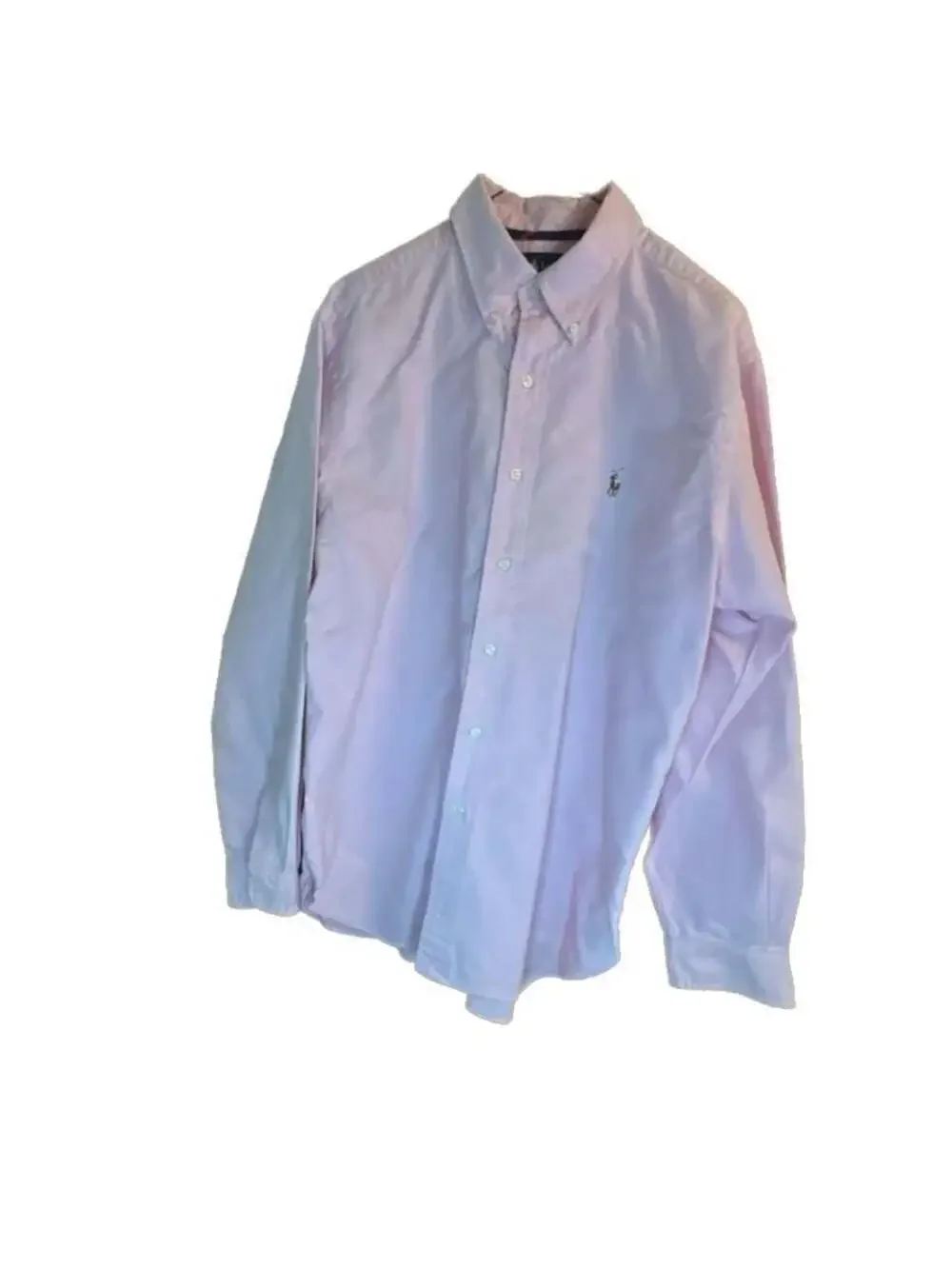 Polo Ralph Lauren Men's Light Pink Long Sleeve Oxford Button-Down Shirt